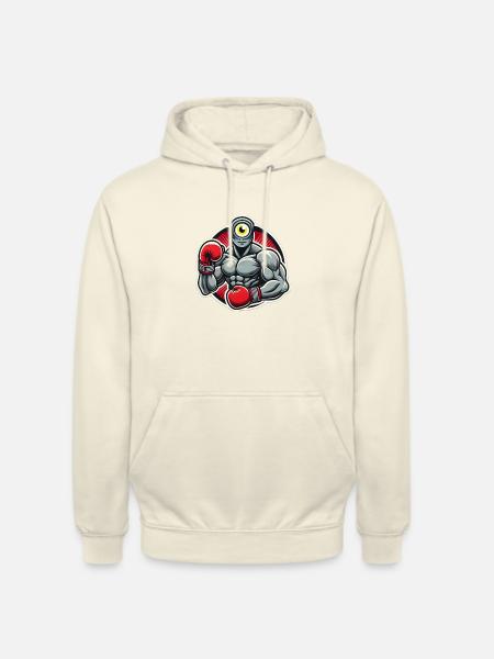 Boxender Zyklop - Unisex Hoodie - Vanille-Milchshake