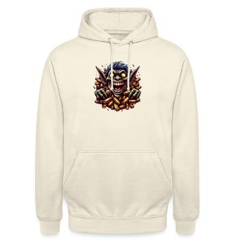 Brass Goblin - Unisex Hoodie - vanilla - Front - Alina (178cm) & Michal (187cm)