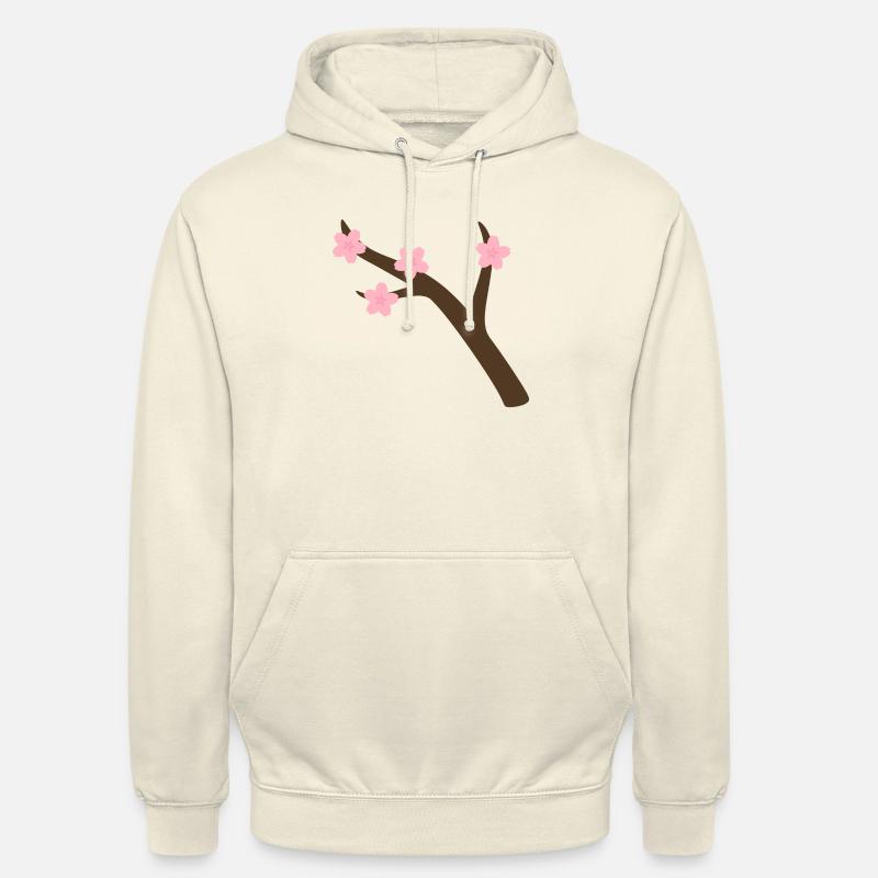 Branche de Sakura - Sweat-shirt à capuche unisexe - vanille