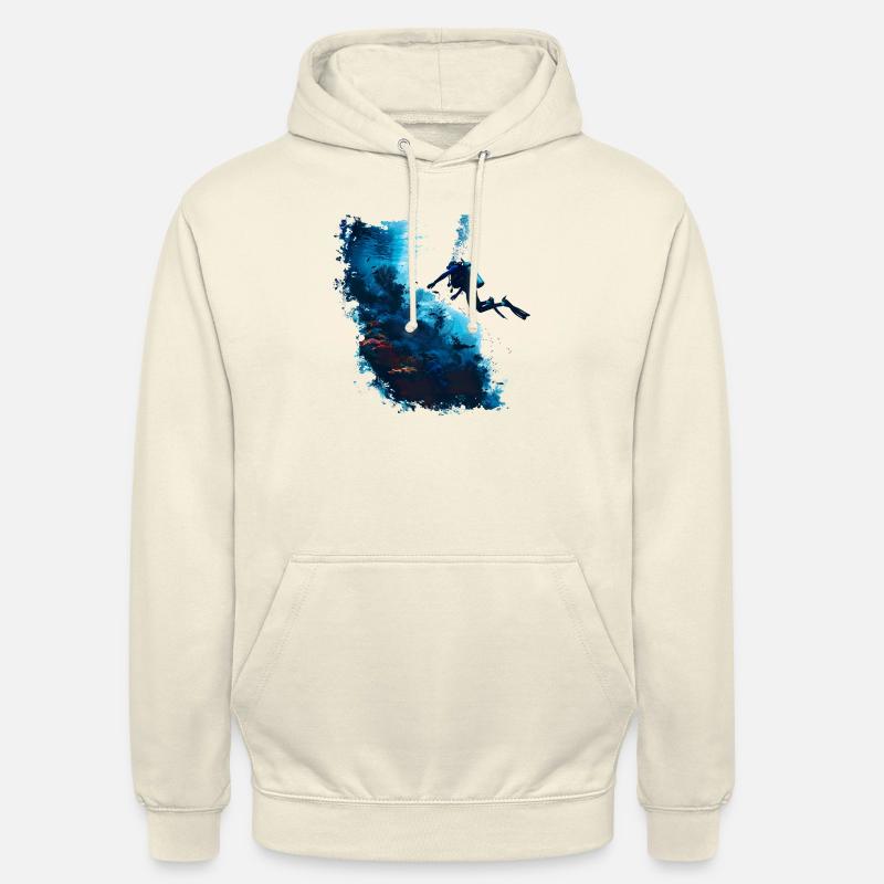 Tauchen, ein Unterwasser-Abenteuer - Unisex Hoodie - Vanille-Milchshake
