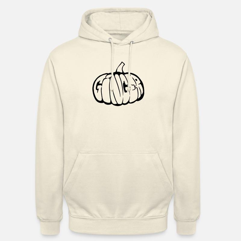 Kürbis-Ingwer-Graff (Schablone) - Unisex Hoodie - Vanille-Milchshake