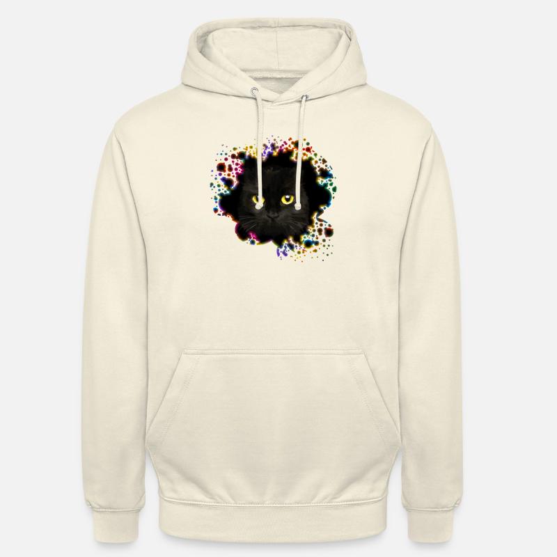 Chat - Sweat-shirt à capuche unisexe - vanille