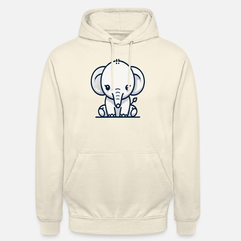 Elefant - Unisex Hoodie - Vanille-Milchshake