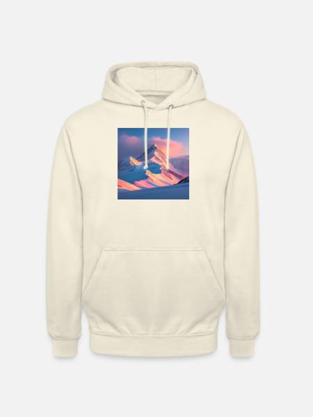 Mountain Range - Unisex Hoodie - Vanille-Milchshake