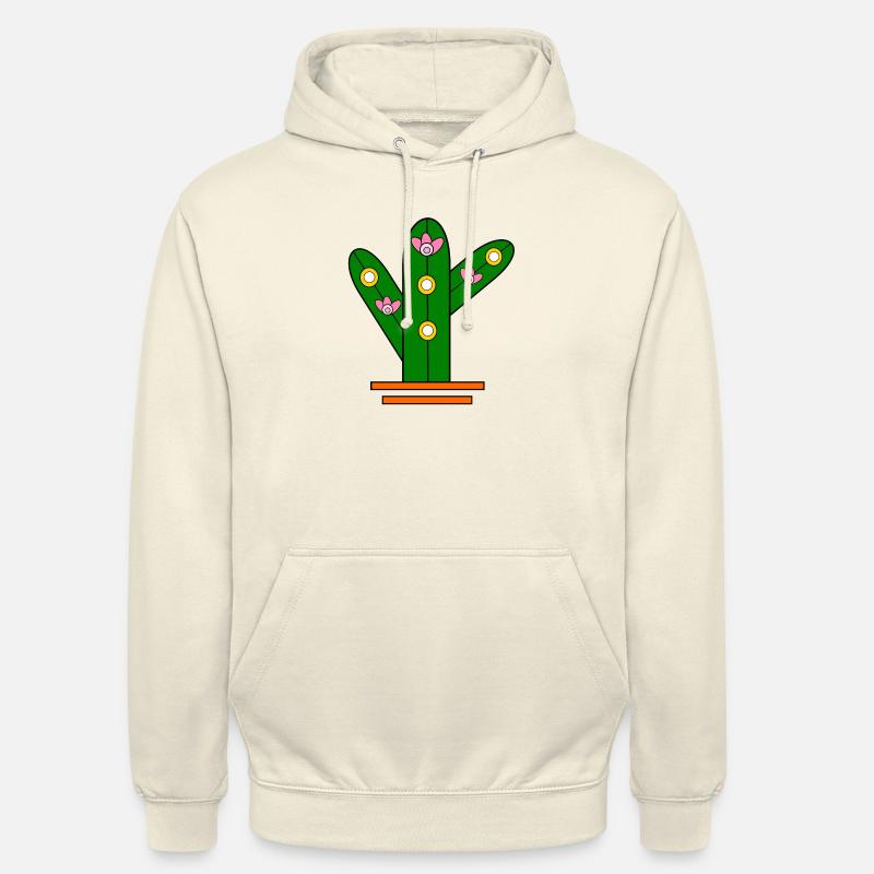 Cactus éclatant - Sweat-shirt à capuche unisexe - vanille