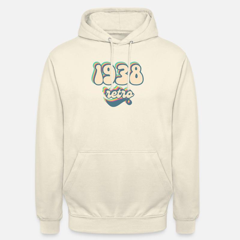 1938 Retro Gift Idea - Unisex Hoodie - vanilla