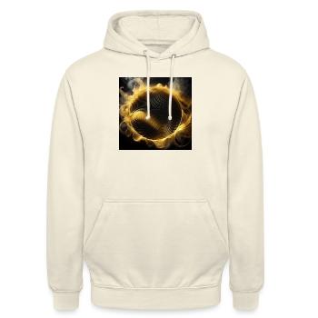 Golden Smoke Eclipse - Unisex Hoodie - Vanille-Milchshake - Vorne - Alina (178cm) & Michal (187cm)