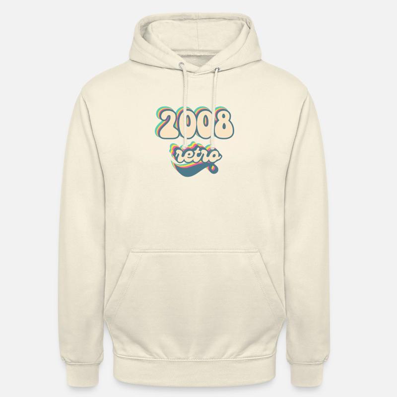 2008 Retro Geschenkidee - Unisex Hoodie - Vanille-Milchshake