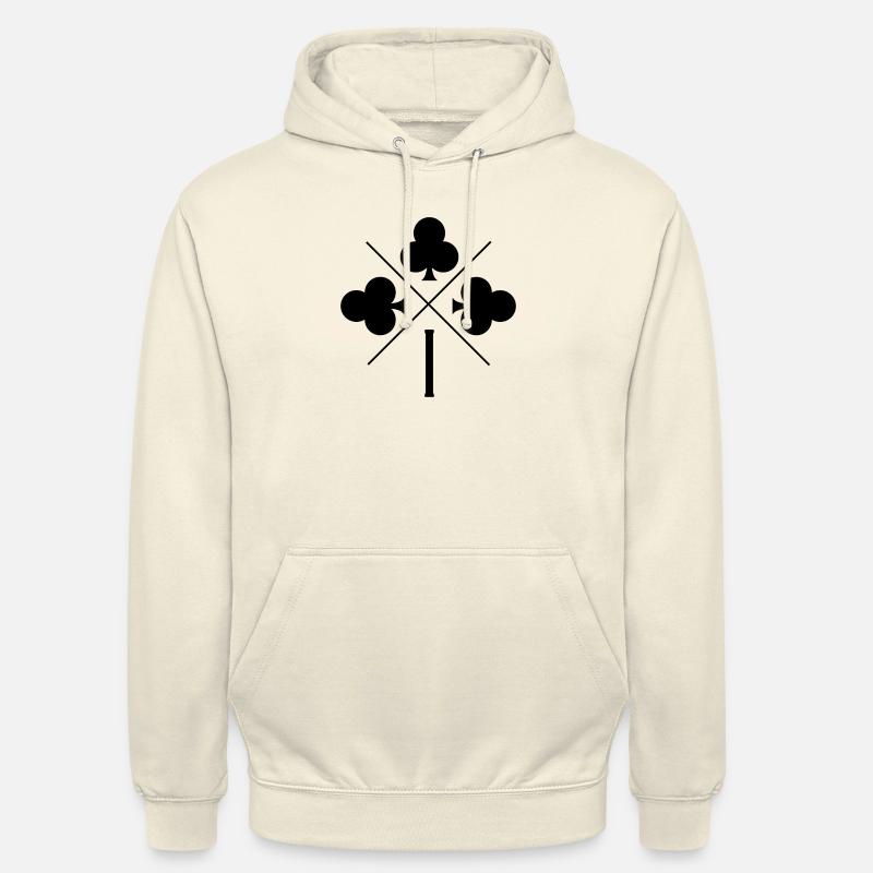 Buchstabe i Glücksklee - Unisex Hoodie - Vanille-Milchshake