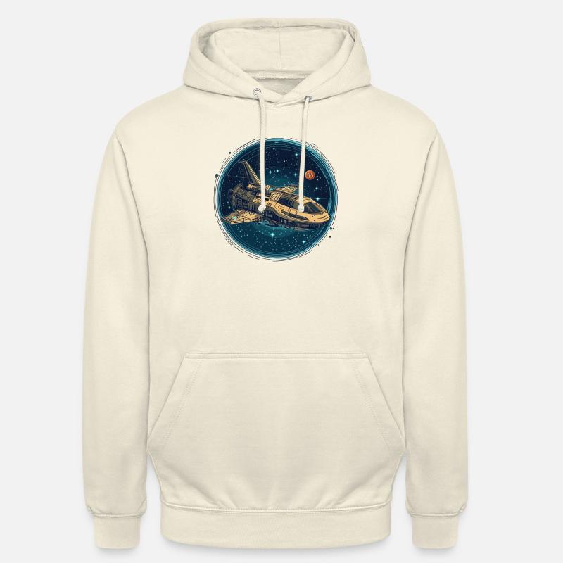 Bitcoin Shuttle: Aufbruch ins Krypto-Universum! - Unisex Hoodie - Vanille-Milchshake