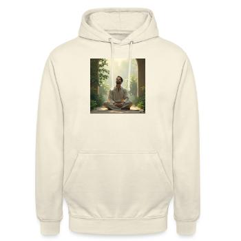 DrachenqodeMAN - Unisex Hoodie - vanilla - Front - Alina (178cm) & Michal (187cm)
