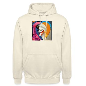 Tearing apart - Unisex Hoodie - vanilla - Front - Alina (178cm) & Michal (187cm)