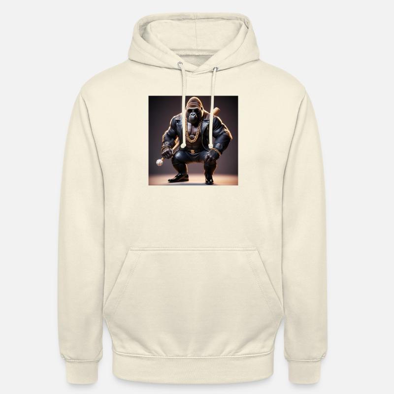 GorillaHero - Felpa con cappuccio unisex - milkshake
