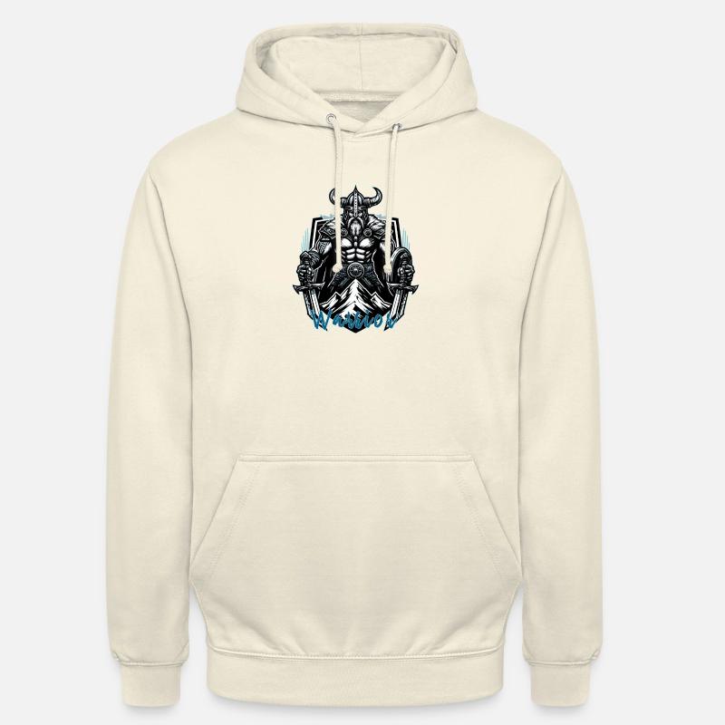 Berserker Wikinger, Warrior Schriftzug - Unisex Hoodie - Vanille-Milchshake