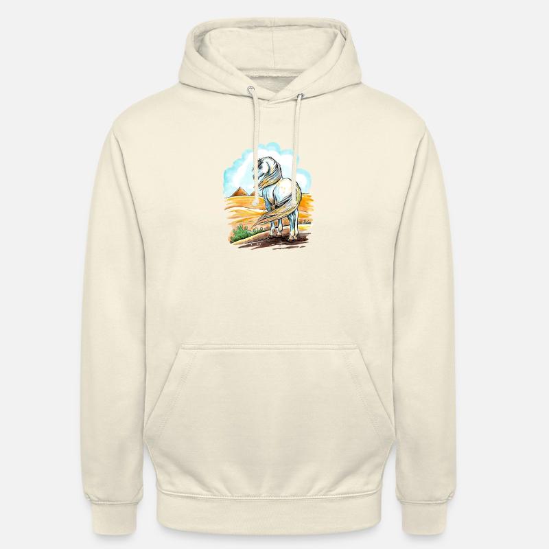 Cheval Arabe Égyptien - Sweat-shirt à capuche unisexe - vanille