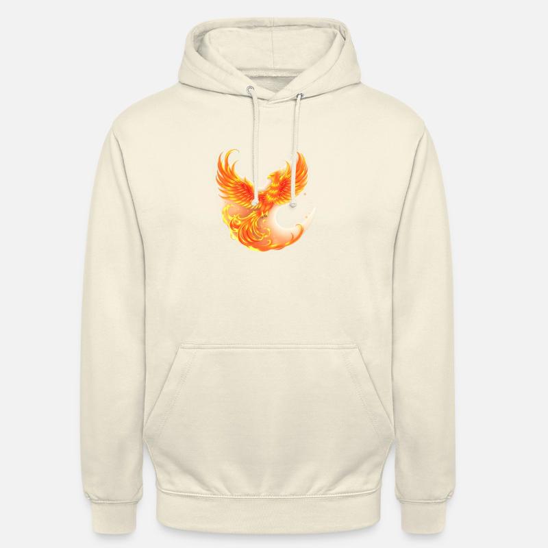 Cooler brennender Phönix - Unisex Hoodie - Vanille-Milchshake