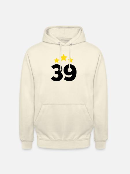 39 Years Star - Regalo del 39º Aniversario - Sudadera con capucha unisex - batido de vainilla