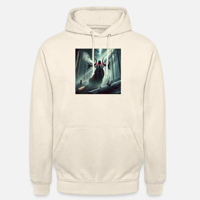 PRIMAL CERF - Sweat-shirt à capuche unisexe - vanille