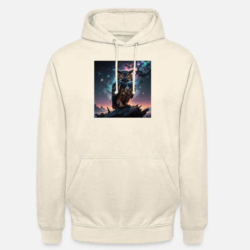 Die Weißheit der Eule - Unisex Hoodie - Vanille-Milchshake