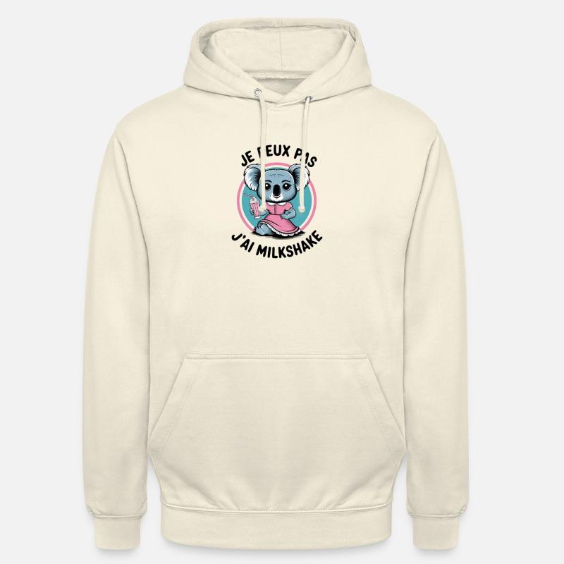 koala milkshake - Sweat-shirt à capuche unisexe - vanille