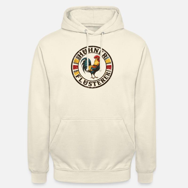 Hühnerflüsterer - chuchoteur de poulet 090437 - Sweat-shirt à capuche unisexe - vanille