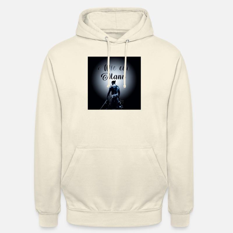 Wie ein Mann - Unisex Hoodie - Vanille-Milchshake