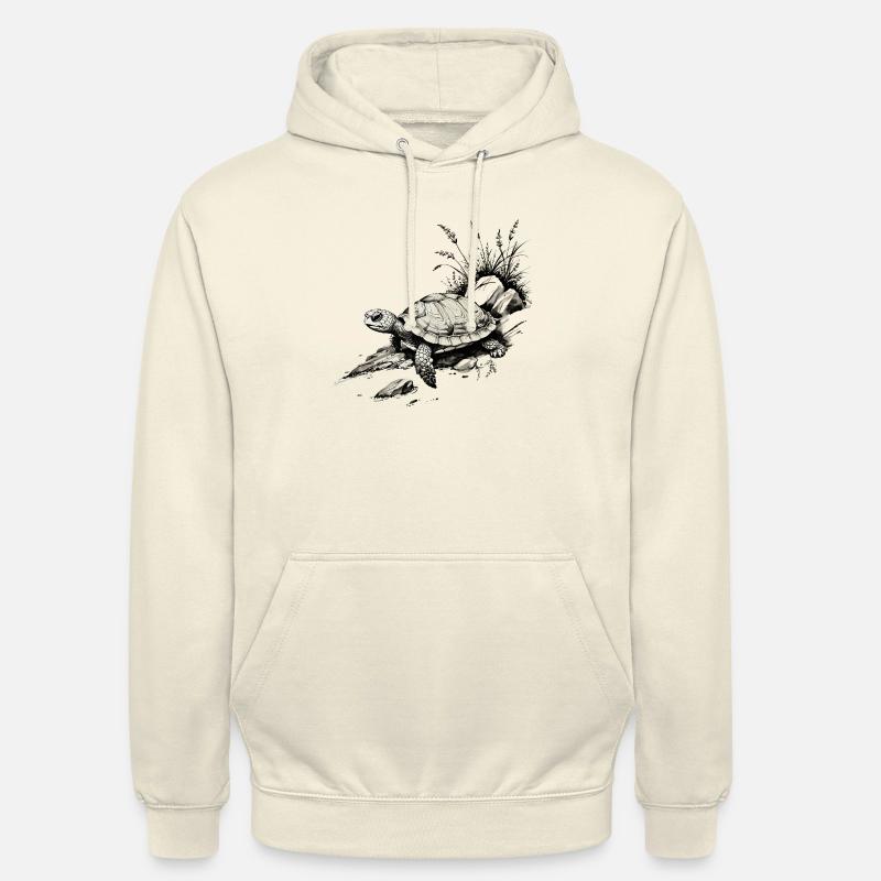 Tortue - Sweat-shirt à capuche unisexe - vanille