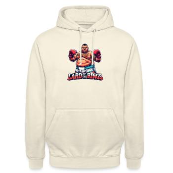 Lard of the Rings Boxer Color - Unisex Hoodie - vanilla - Front - Alina (178cm) & Michal (187cm)