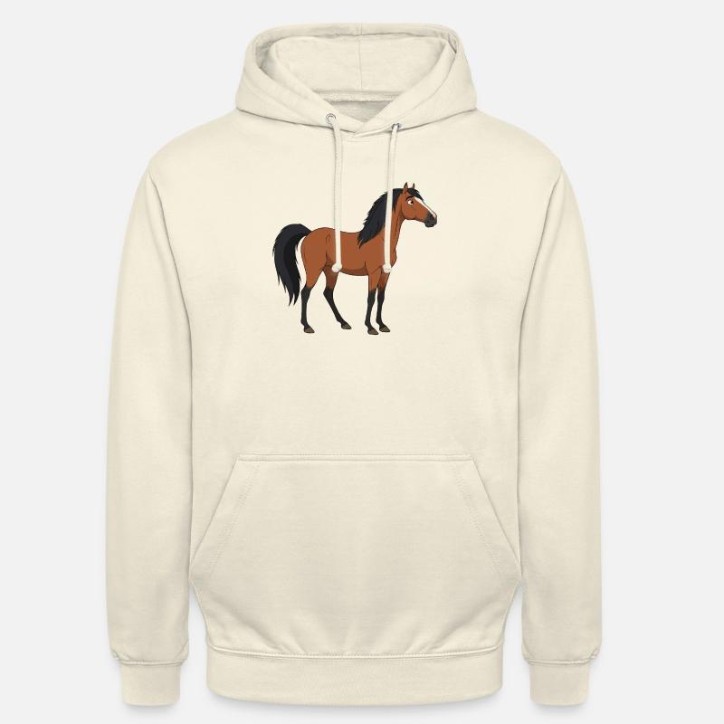 Konik Pferd echt - Unisex Hoodie - Vanille-Milchshake