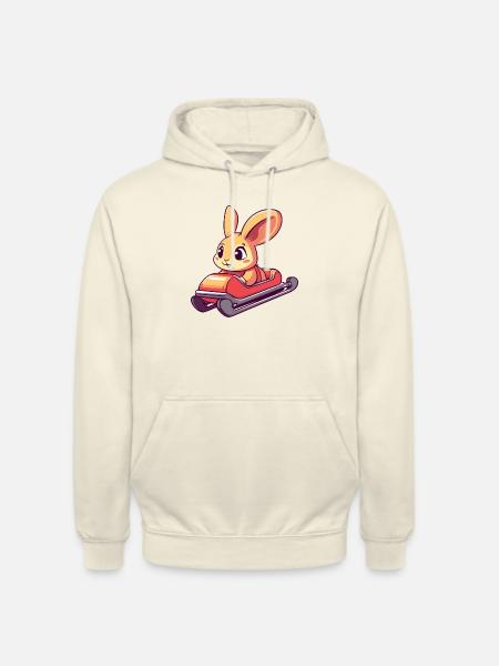 hase wintersport - Unisex Hoodie - Vanille-Milchshake