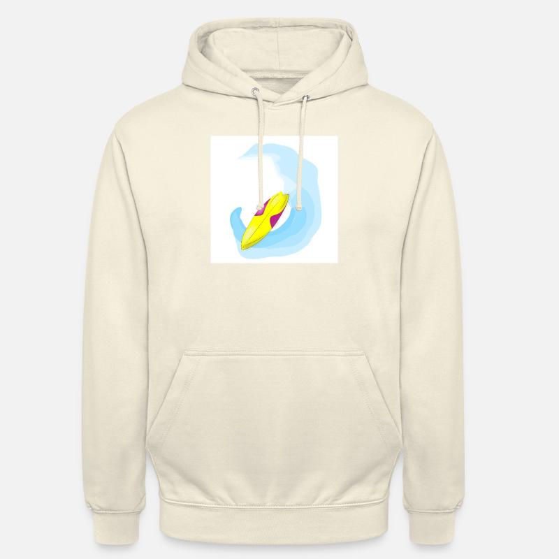 Planche de surf - Sweat-shirt à capuche unisexe - vanille