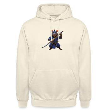Biber - Unisex Hoodie - Vanille-Milchshake - Vorne - Alina (178cm) & Michal (187cm)