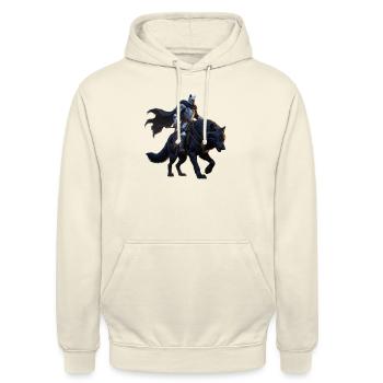 Ein Krieger - Unisex Hoodie - Vanille-Milchshake - Vorne - Alina (178cm) & Michal (187cm)