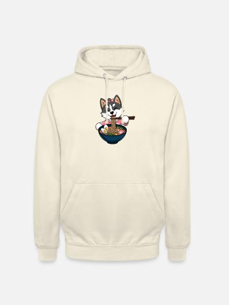Ramen Husky - Unisex Hoodie - vanilla