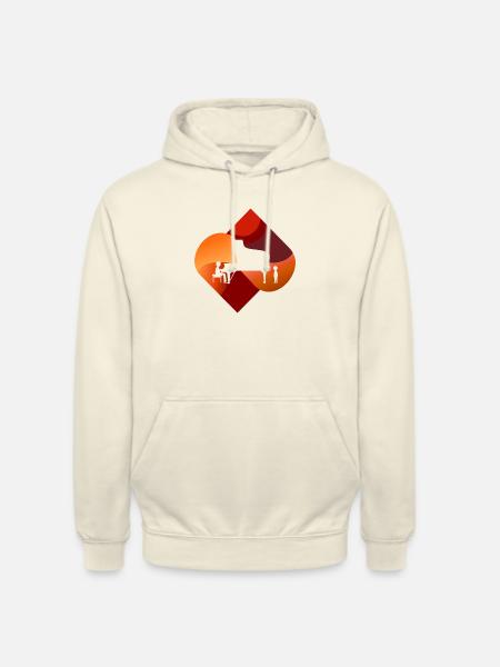 Pianiste Symphonie Clavier - Sweat-shirt à capuche unisexe - vanille