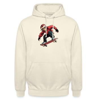 Skate - Unisex Hoodie - Vanille-Milchshake - Vorne - Alina (178cm) & Michal (187cm)