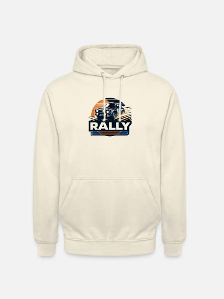 Autorennen Rallye Design - Unisex Hoodie - Vanille-Milchshake
