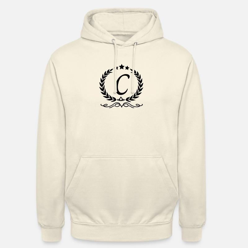 Buchstabe c Krone - Unisex Hoodie - Vanille-Milchshake