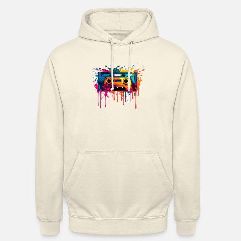 Retro Design Kassette - Unisex Hoodie - Vanille-Milchshake