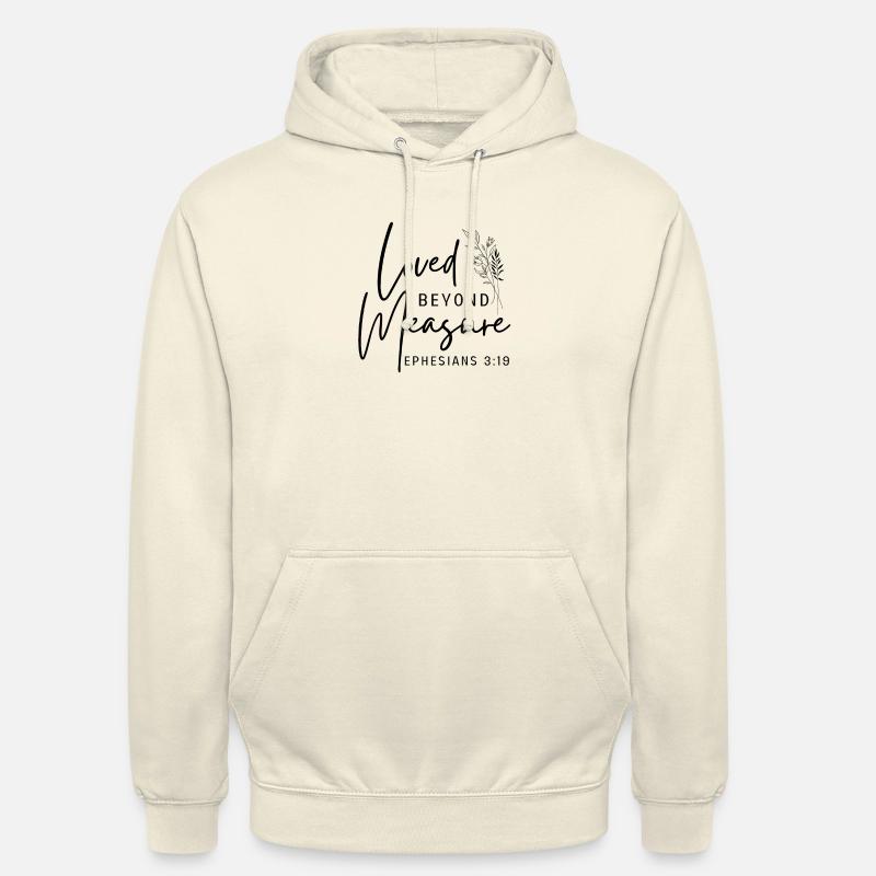 aimés incommensurablement - Sweat-shirt à capuche unisexe - vanille