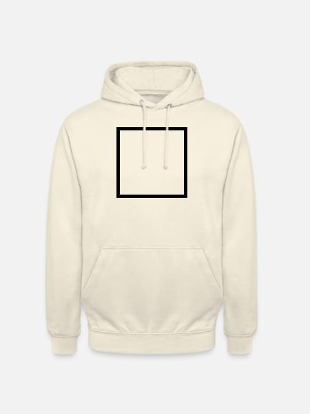 quadrangle - Sweat-shirt à capuche unisexe - vanille