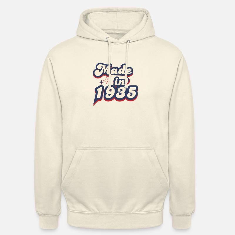Made in 1935 retro - Sweat-shirt à capuche unisexe - vanille