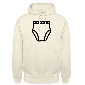 Schicht - Unisex Hoodie - Vanille-Milchshake - Vorne - Alina (178cm) & Michal (187cm)