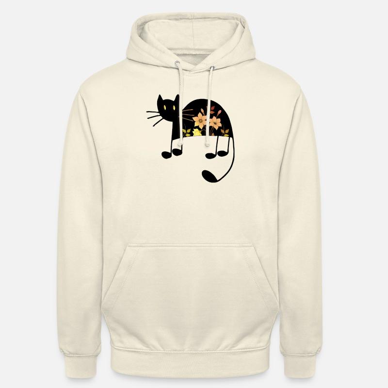 Chat - Sweat-shirt à capuche unisexe - vanille