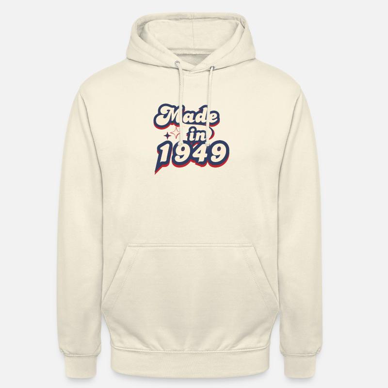 Made in 1949 retro - Sweat-shirt à capuche unisexe - vanille