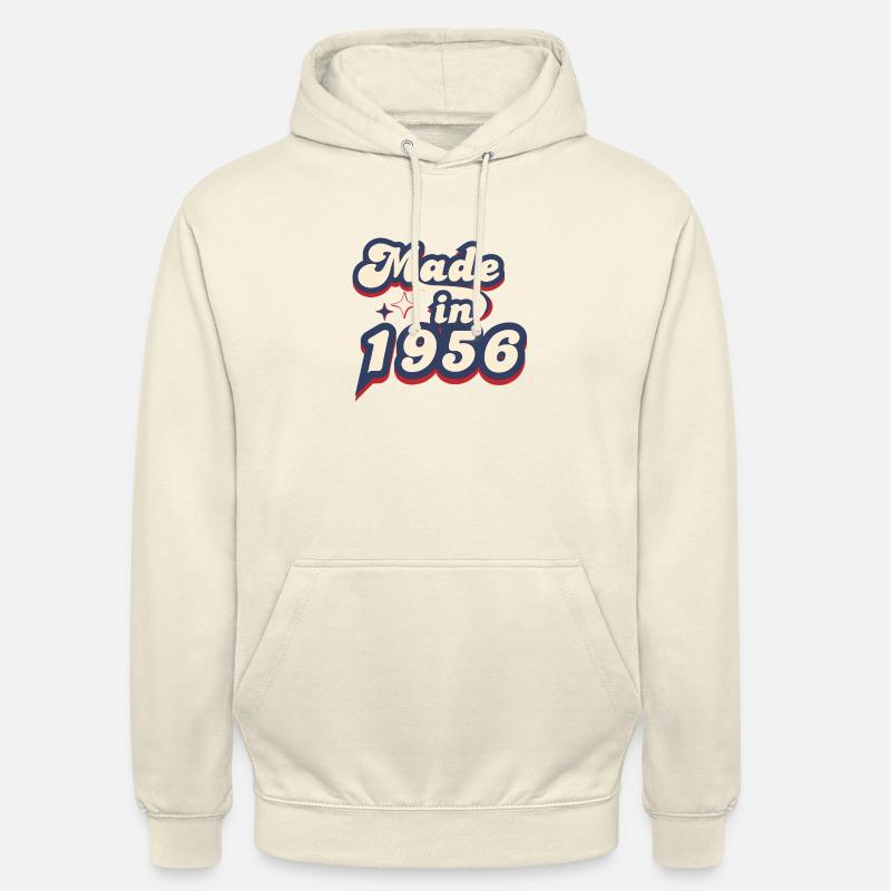 Made in 1956 retro - Sweat-shirt à capuche unisexe - vanille