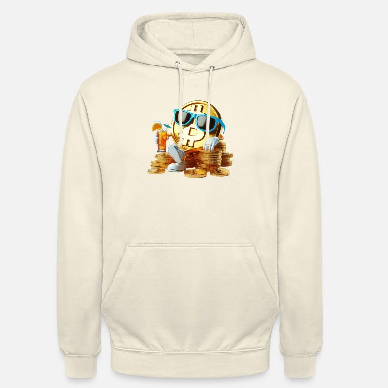 Abschreckender Bitcoin - Unisex Hoodie - Vanille-Milchshake