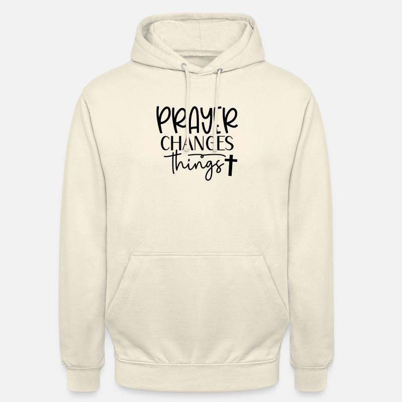 Changements de prière - Sweat-shirt à capuche unisexe - vanille