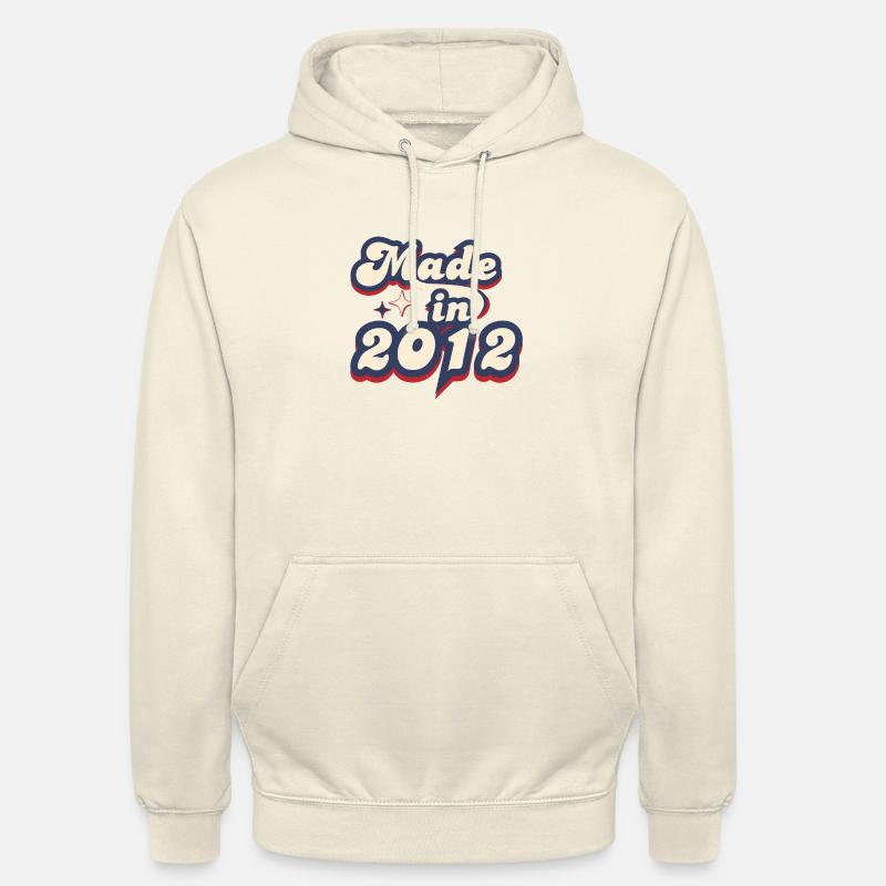 Made in 2012 retro - Unisex Hoodie - vanilla