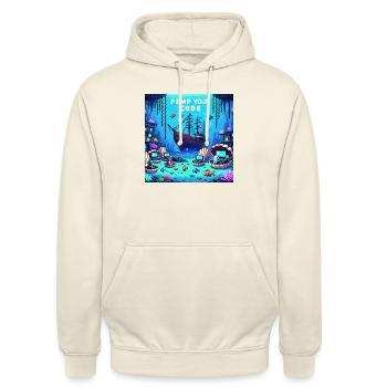Underwater PimpYourCode - Unisex Hoodie - vanilla - Front - Alina (178cm) & Michal (187cm)